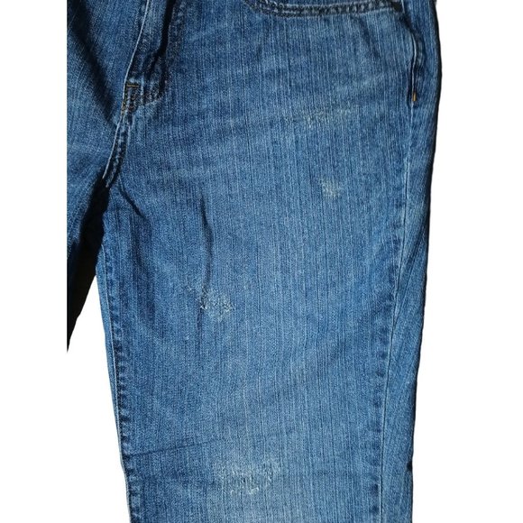 Ana Boyfriend Ankle Jeans Womens Size 8 Distressed Denim A New Approach - Picture 7 of 16